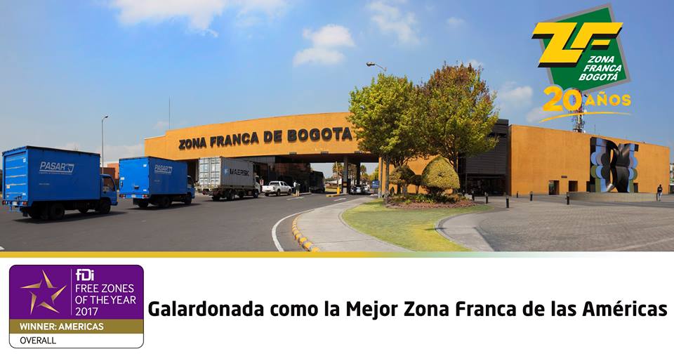 Zona Franca Bogotá galardonada como mejor Zona Franca de Las Américas